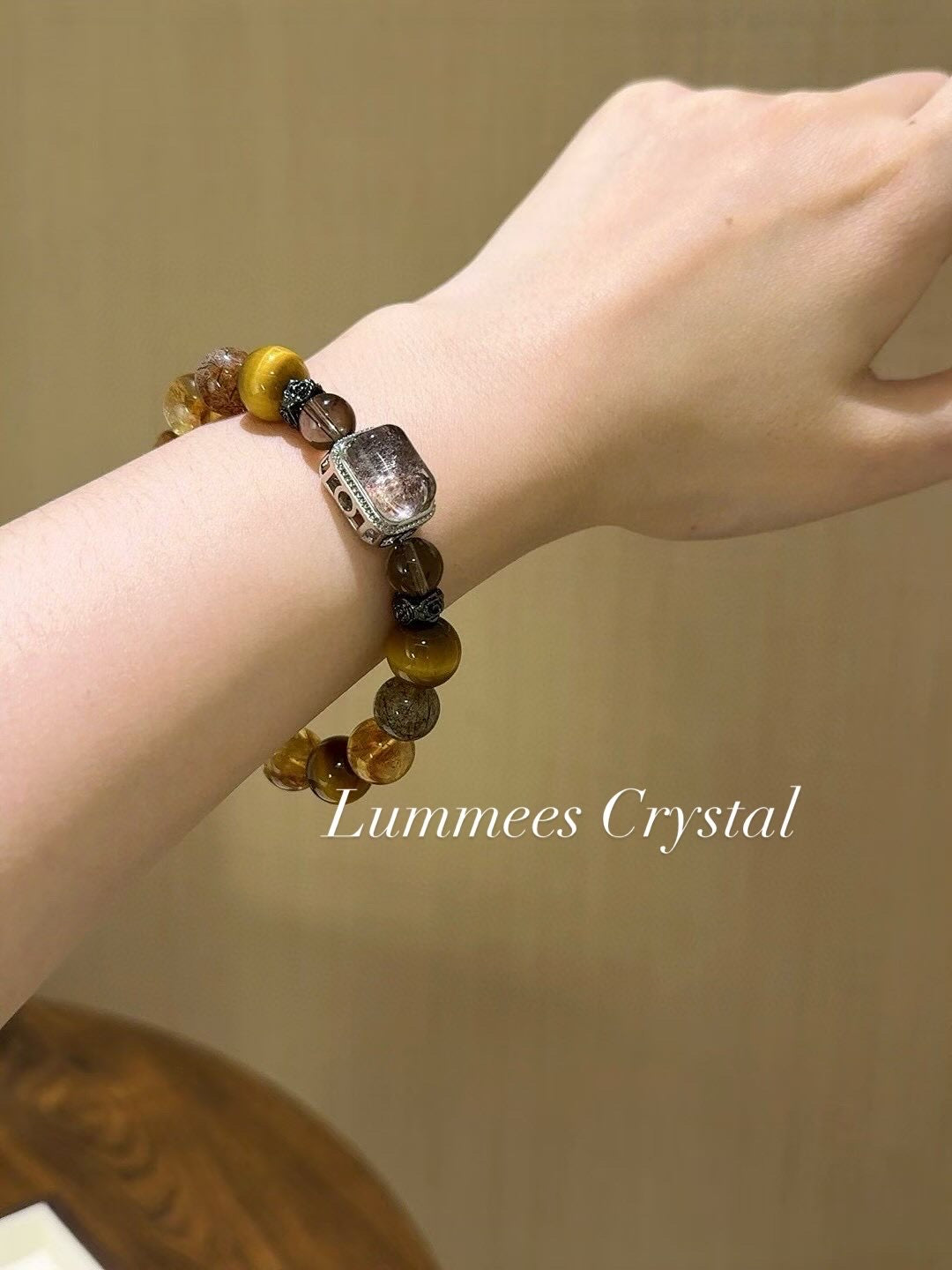 Boosting Action | Yellow Tiger’s Eye Yellow Tower Quartz Black Gold Super Energy Box Bracelet