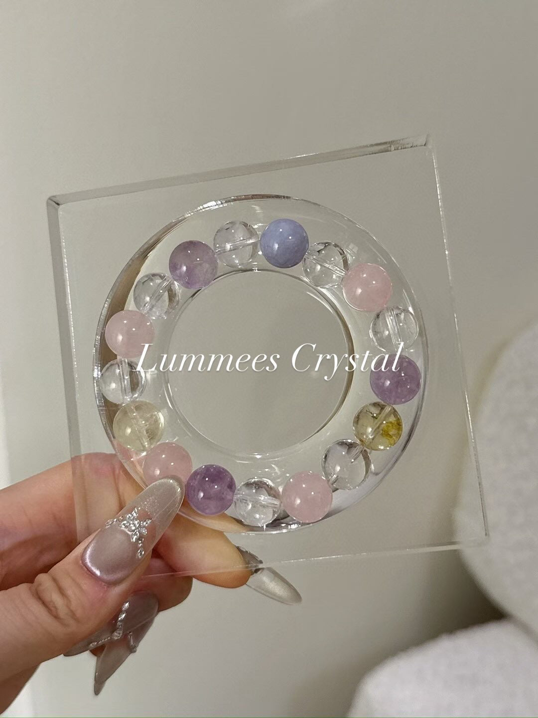Improve Sleep | Clear Quartz Rose Quartz Citrine Amethyst Aquamarine Bracelet