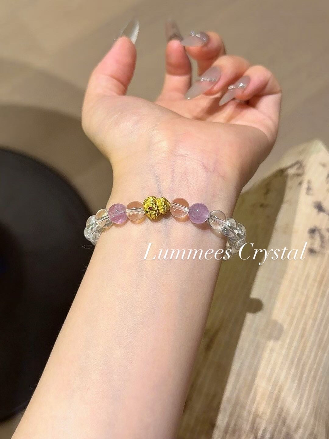 Enhance Memory | Clear Quartz Amethyst Bracelet