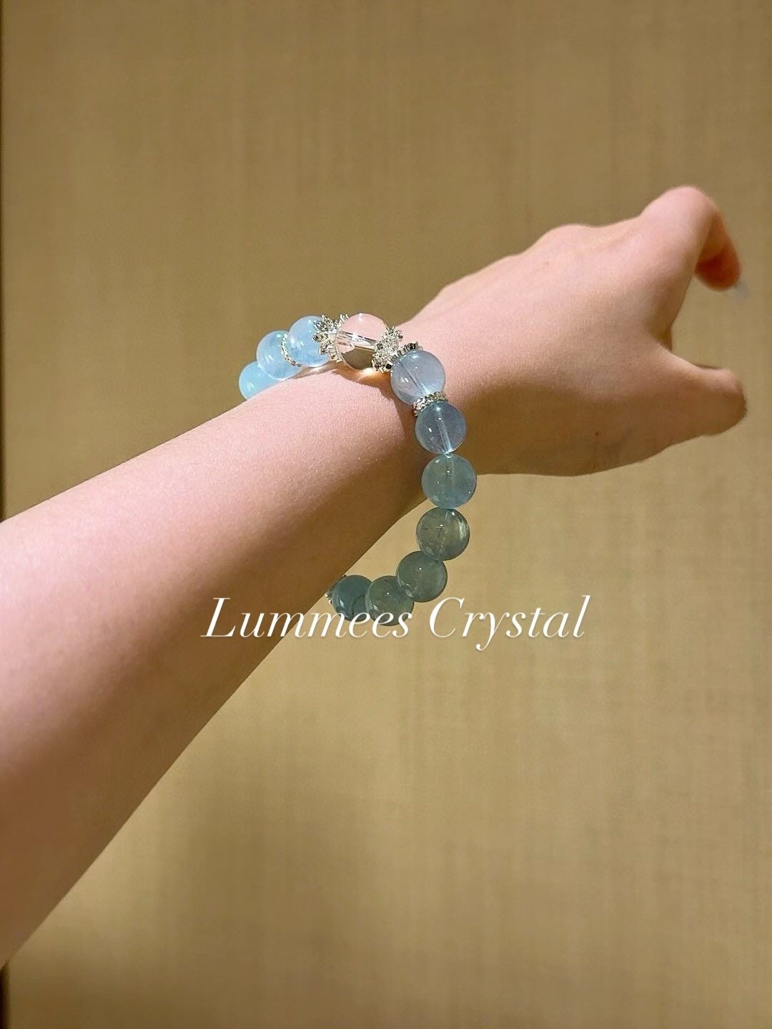 Boost Confidence | Aquamarine Clear Quartz Bracelet