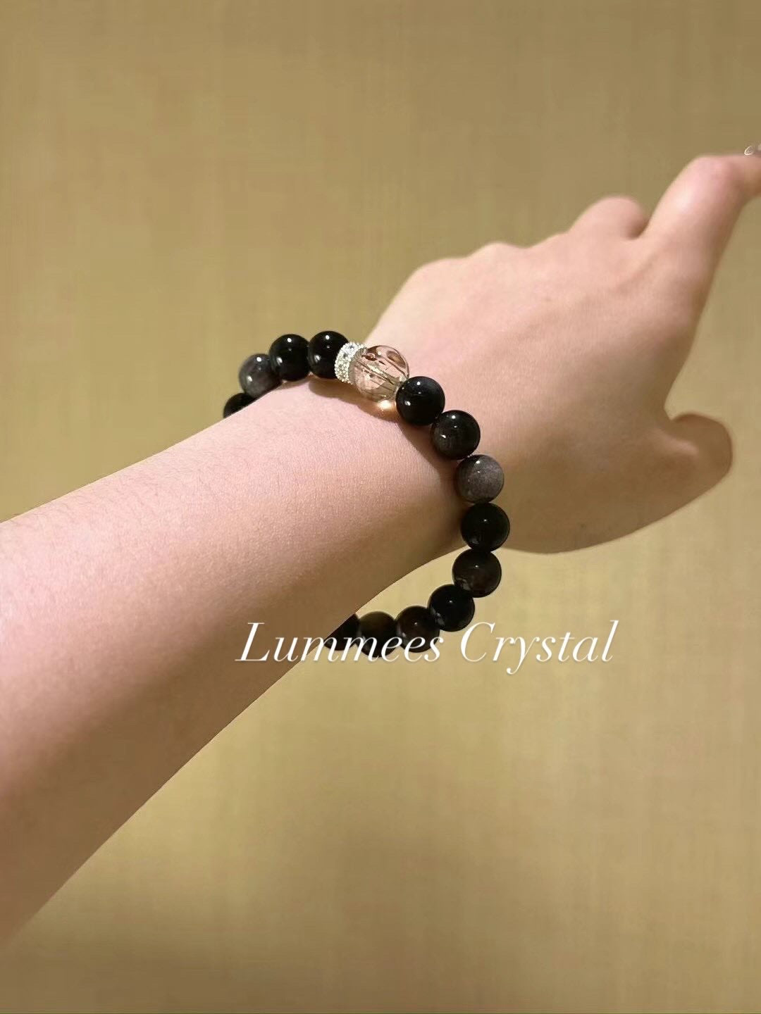 Balance Power | Silver Obsidian Black Gold Super Bracelet