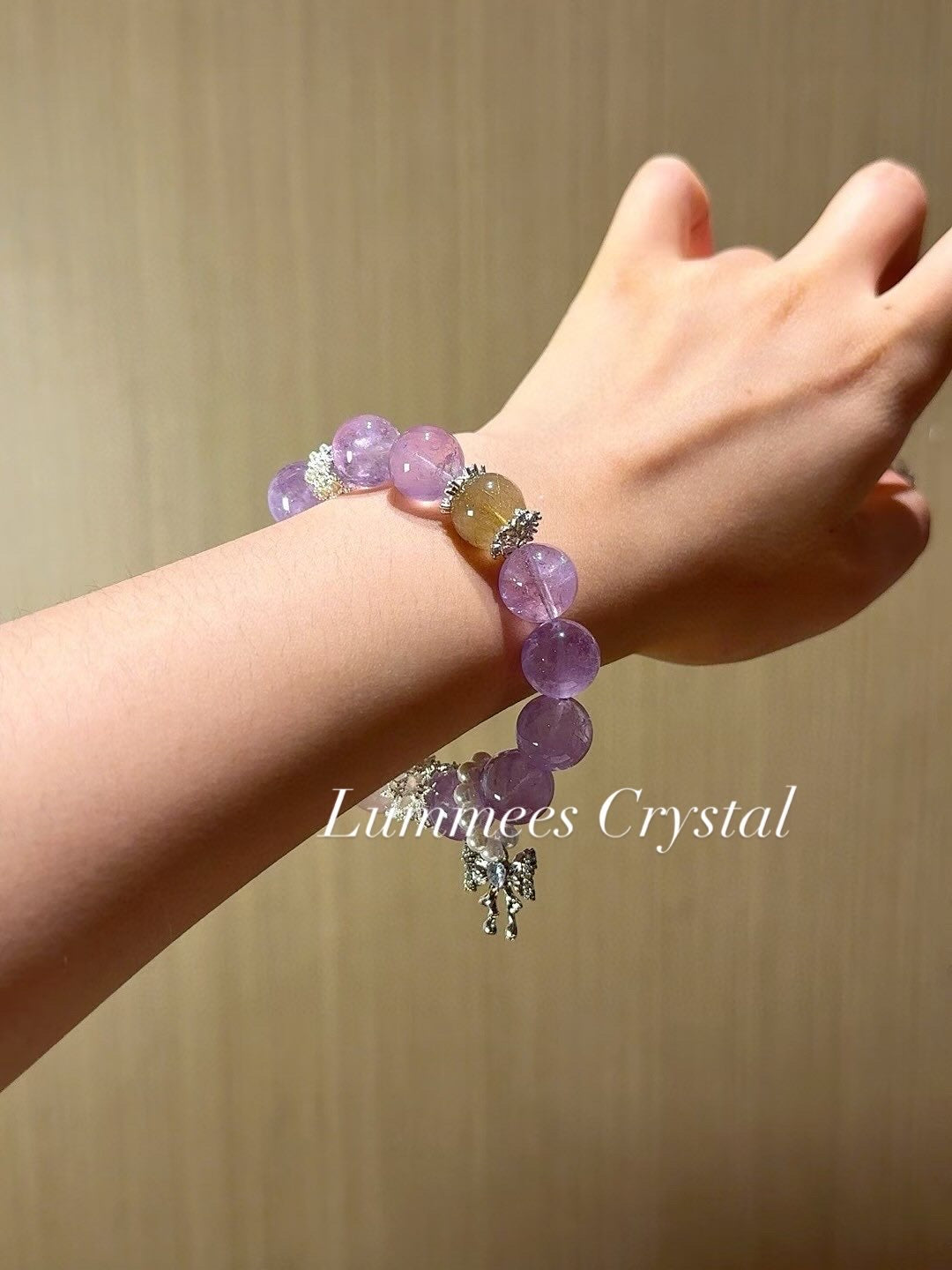 Improve Sleep | Amethyst Rutilated Quartz Rose Quartz Bracelet
